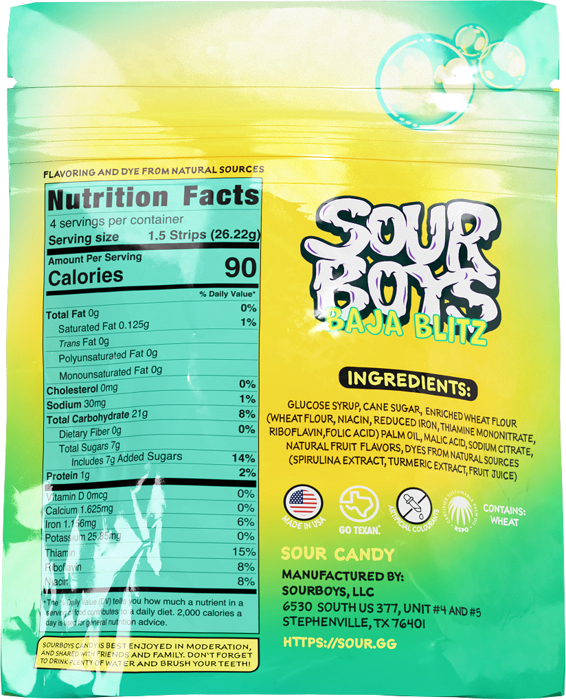 Baja Blitz Sour Belts