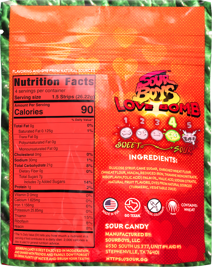 Love Bomb Sour Belts