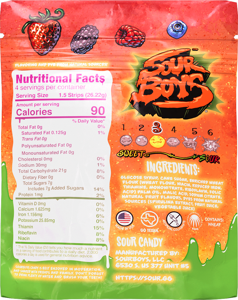 Mut Fruit Sour Belts