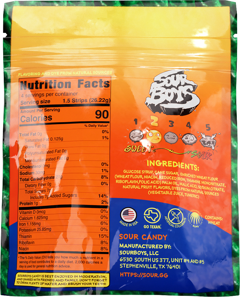 Orange Creamsicle Sour Belts