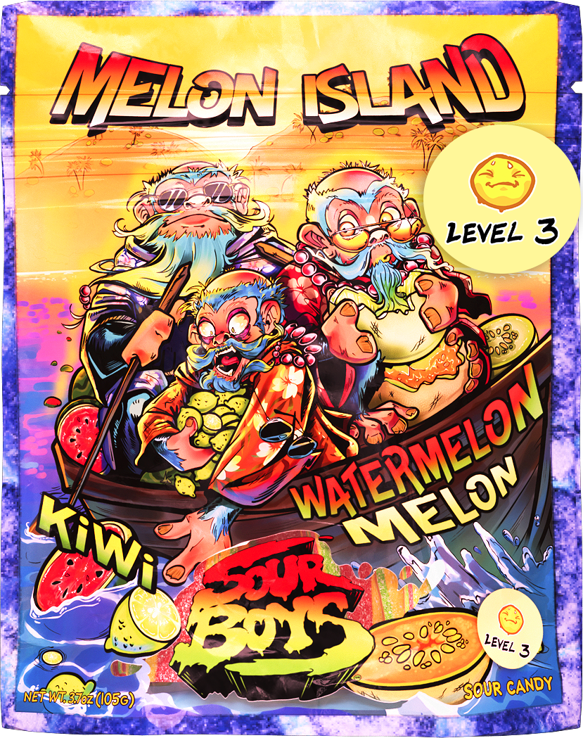 Melon Island Sour Belts