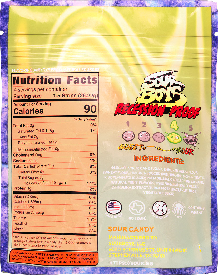 Recession Proof Sour Belts