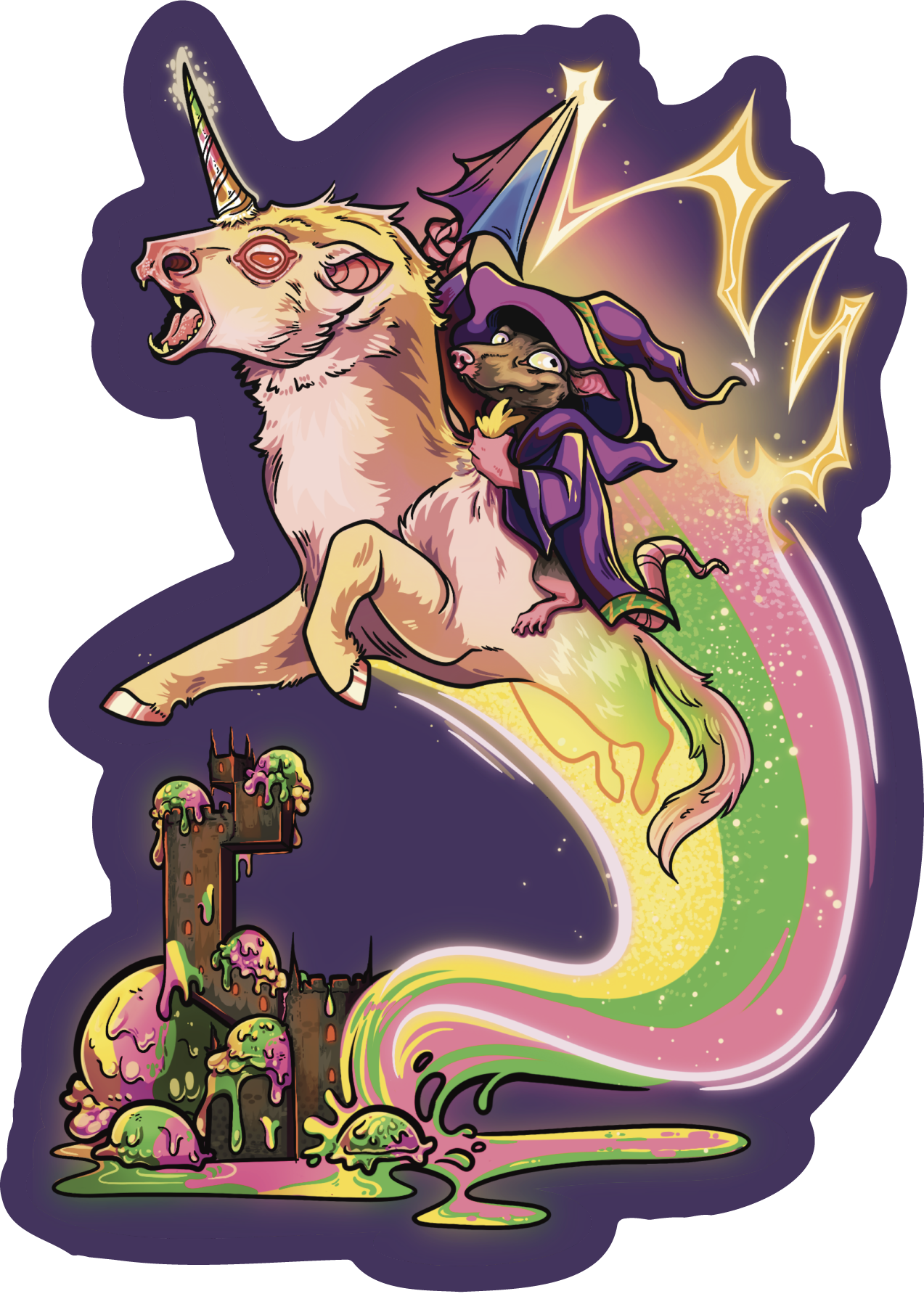 Rainbow Sherbet Sticker