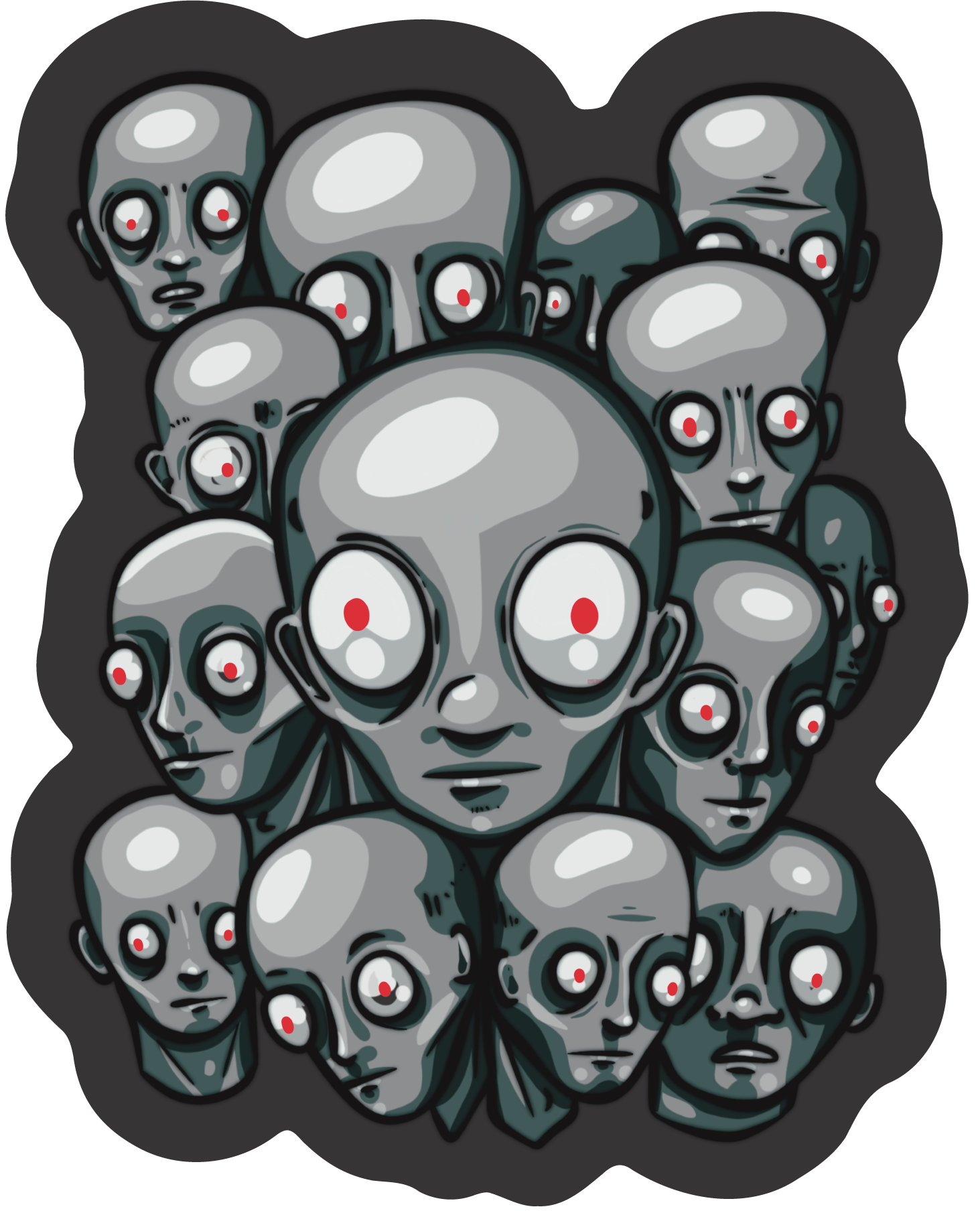 NPC Stare Sticker