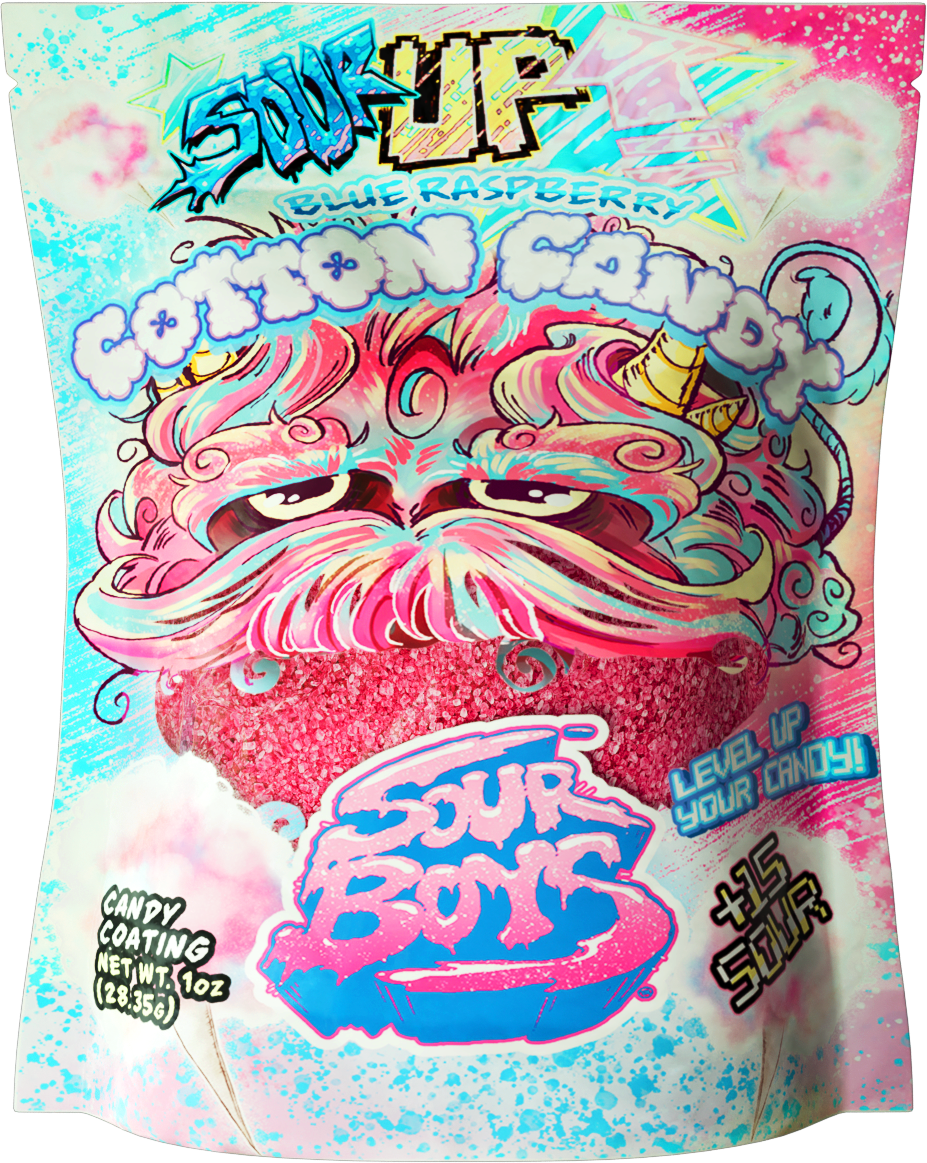 Cotton Candy BlueRaspberry SourUp! Sour Powder