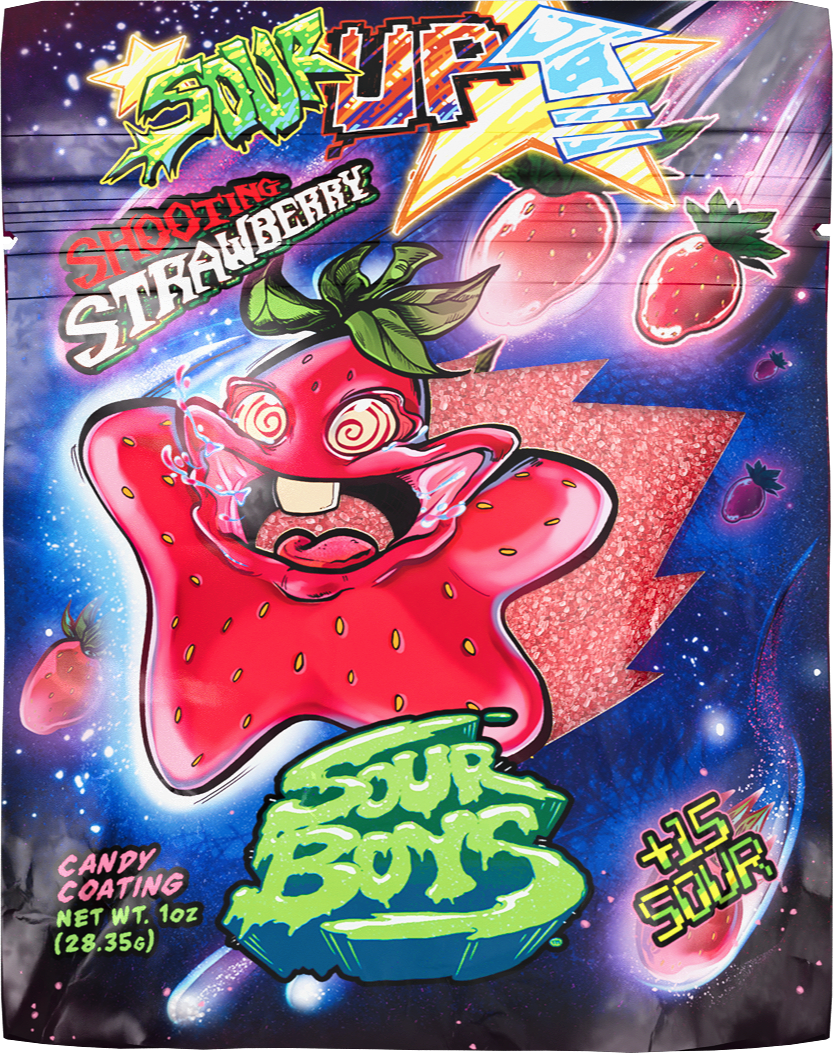 Shooting Strawberry SourUp! Sour Powder