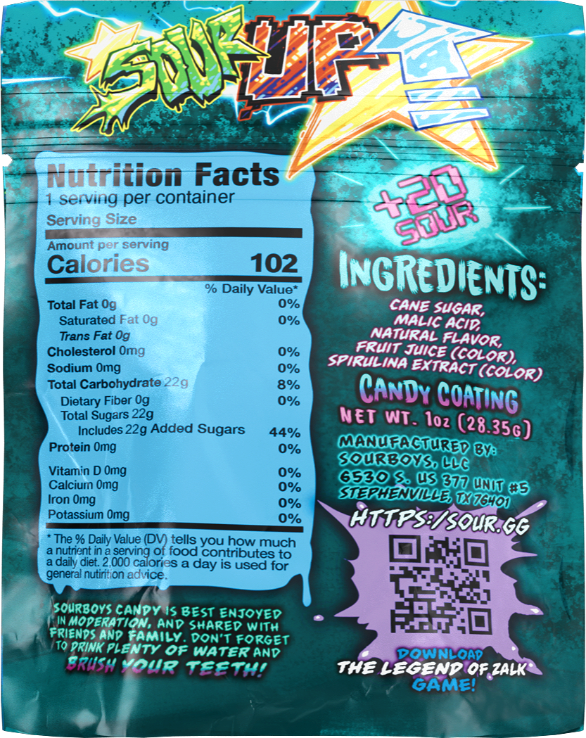 Blue Raspberry SourUp! Sour Powder