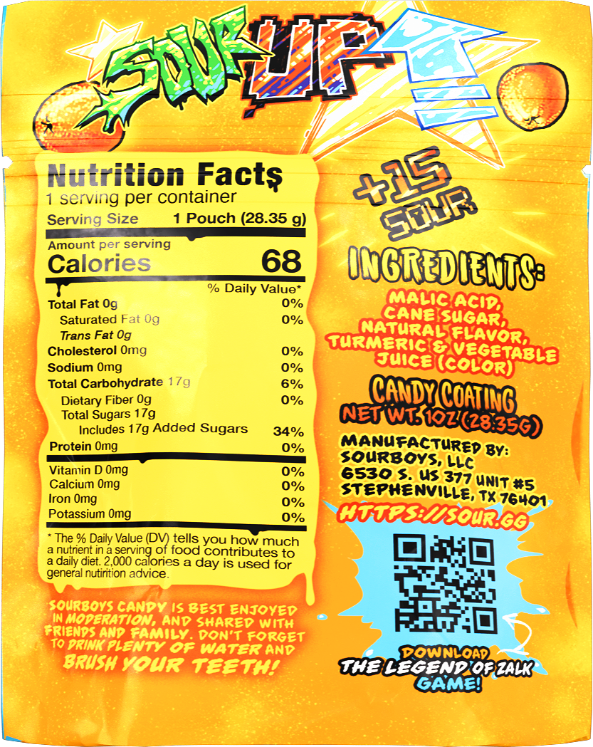 Outrageous Orange SourUp! Sour Powder