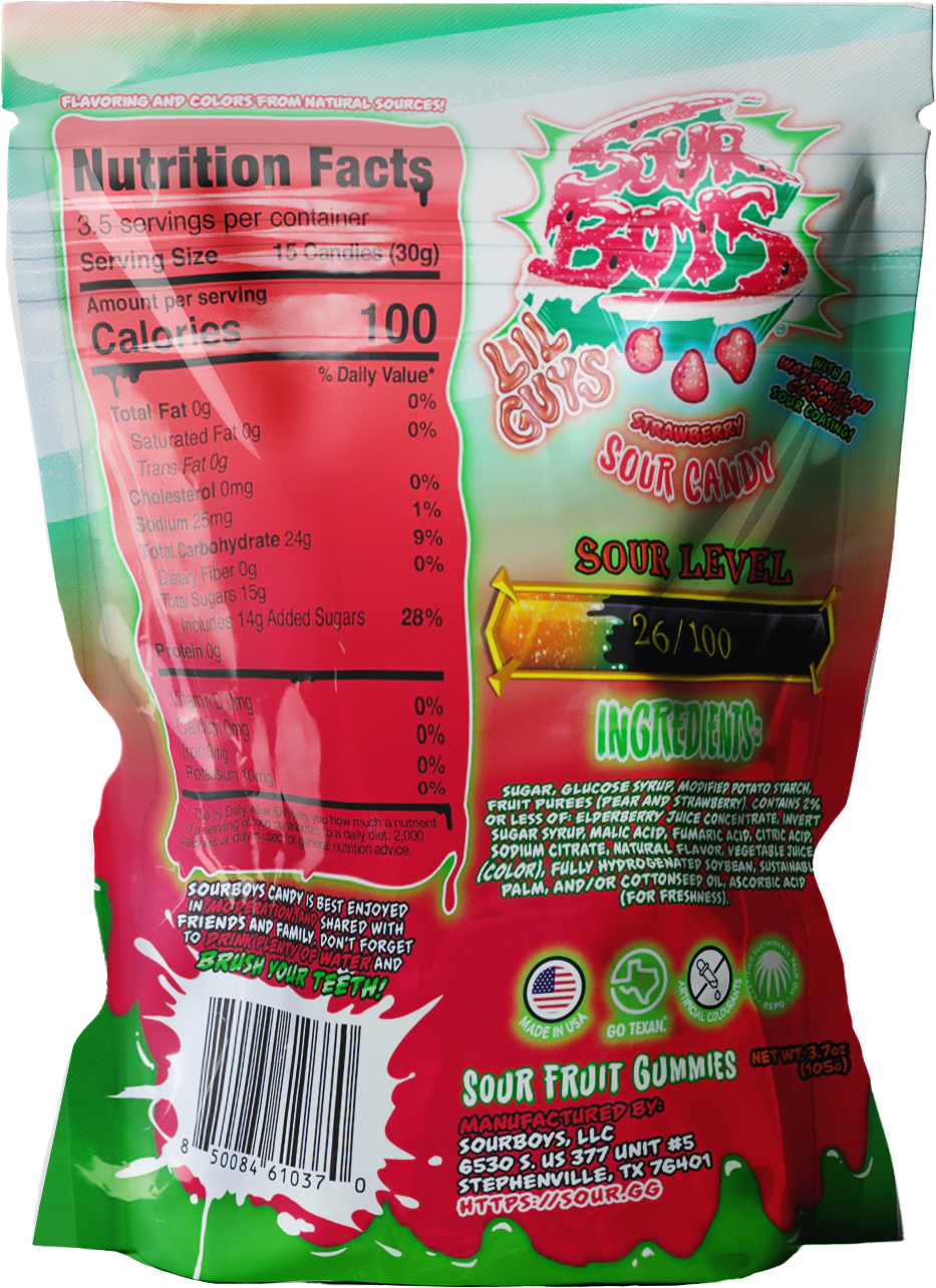 Watermelon Coconut Sour Gummies
